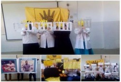 بني سويف:طلاب ضد الانقلاب بجامعة النهضة ينظمن وقفة للتضامن مع زملائهم المعتقلين والمفصولين