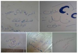 "طالبات المجمع العلمى " لجامعة دمنهور يدشنون حملة "فلوماستر ضد الانقلاب