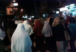 مسيرة ليلية ب‏المنصورة‬ تطالب برحيل العسكر