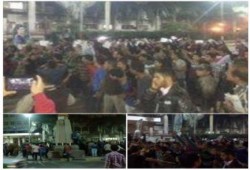 لليوم الثانى.. أهالى ضحايا أتوبيس الموت بالبحيرة يتظاهرون أمام ديوان المحافظة