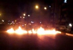 مجهولون يقطعون طريق ببورسعيد احتجاجًا على اعتقال سيدة