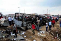 لليوم الثالث على التوالى أهالى ضحايا"أتوبيس الموت"يتظاهرون احتجاجا على اهمال حكومةالانقلاب