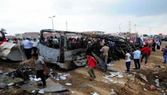 لليوم الثالث على التوالى أهالى ضحايا"أتوبيس الموت"يتظاهرون احتجاجا على اهمال حكومةالانقلاب