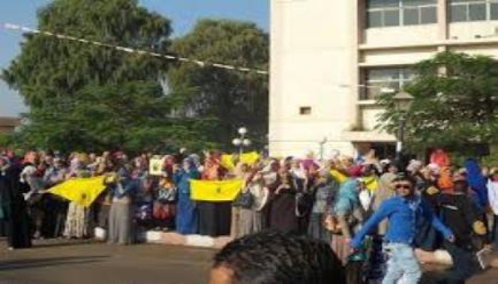تظاهرة لطلاب أزهر طنطا تطالب بالإفراج عن المعتقلين