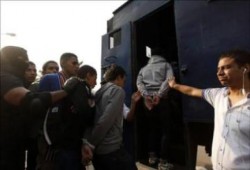 أمن الانقلاب يعتقل رافضين للانقلاب بسرس الليان بمركز منوف