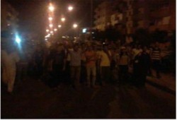 مسيرة ليلية حاشدة بالسادات تهتف بالقصاص للشهداء