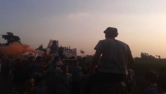 الغربية: مسيرة حاشدة أولتراس نهضاوي على طريق قطور كفر الشيح