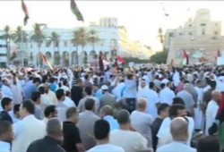 طرابلس : مظاهرات  ضد النظام الانقلابي المصري