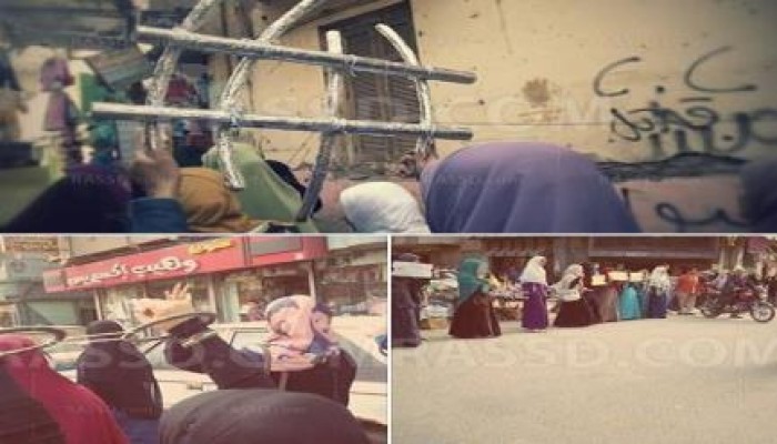 "بنات ضد الانقلاب" بمدينة الفيوم ينددن باعتقال الحرائر