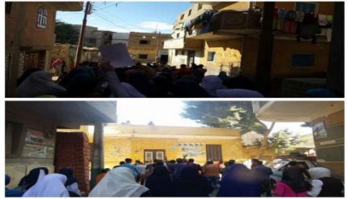 "طلاب ضد الانقلاب" يتظاهرون في المنيا للتنديد باعتقال زملائهم