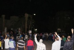 ثوار التجمع الثالث بالقاهرة ينظمون فاعلية ضد الانقلاب فعالية أمام مسجد جنة الهدى