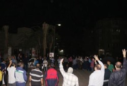 ثوار التجمع الثالث بالقاهرة ينظمون فاعلية ضد الانقلاب فعالية أمام مسجد جنة الهدى