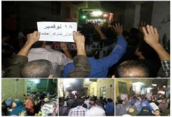 كرداسه تنتفض ليلا بمسيرة رافضة للانقلاب العسكري