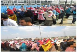 في ذكرى يوم الطالب الجامعى..مسيرة حاشدة بجامعة دمنهور رفضا لانتهاكات الانقلاب بحق الطلاب