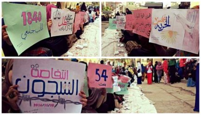 بالصور..طالبات دراسات إسلامية بالمنصورة يعلنون الإضراب عن الطعام تضامنا مع المعتقلين