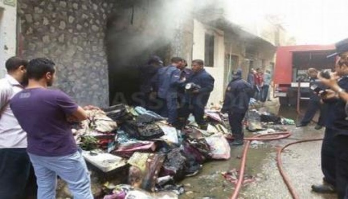 نحس السيسى : حريق في أحد شوارع ‏الأقصر للمرة الثانية خلال 24 ساعة.