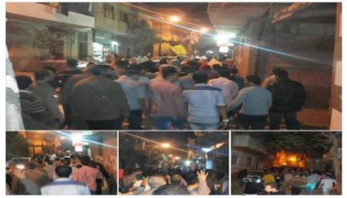 تظاهرة حاشدة بمدينة بني سويف تعلن المشاركة في انتفاضة السجون