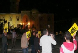 وقفة ليلية لثوار شبين الكوم تضامنًا مع معتقلي الحرية