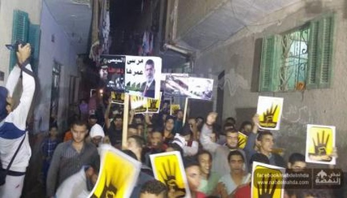 شباب بنى مجدول في مسيرة مناهضة لجرائم العسكر المستمرة