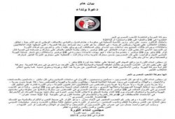 مجلس أمناء الثورة يدعو للانتفاض في 28-29 نوفمبر (بيان)