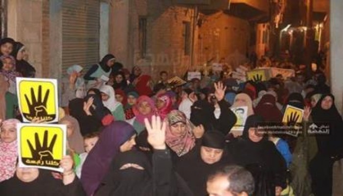 أهالي كرداسة يتظاهرون رداً على اقتحام قوات الانقلاب لقريتهم