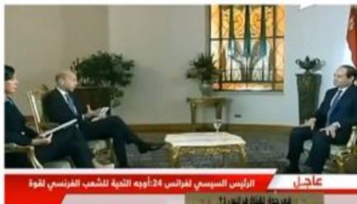 الخائن السيسي : ما نفعله بسيناء يهدف لحماية أمن إسرائيل