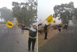 سلسلة بشرية لتحالف دعم الشرعية بالإسماعيلية