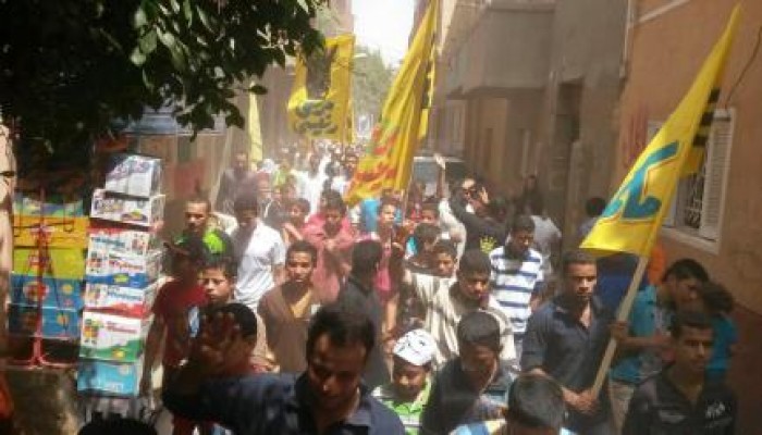 بنى سويف.. قرية أشمنت تنتفض بمسيرة حاشدة ضد حكم العسكر