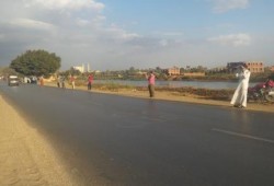 الشرقية:  سلاسل بشرية بأنشاص الرمل بجمعة قوتنا في وحدتنا