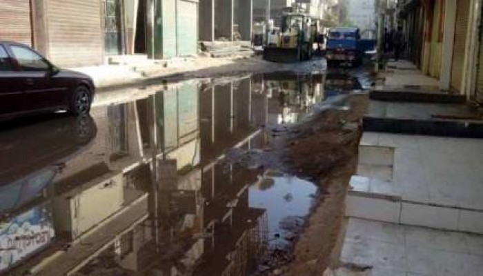 فشل الانقلاب: تحطم خط المياه الرئيسي بسمالوط بالمنيا