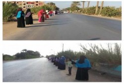 بني سويف: سلسلة بشرية لاهالى ببا تحشد للثورة الإسلامية