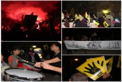 أولتراس ربعاوي ينظم مسيرة ليلية ضد الانقلاب بالتجمع الأول بجوار أكاديمية الشرطة