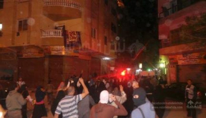 ثوار العمرانية ينتفضون استعدادا لانتفاضة « 28 نوفمبر» بمسيرة ضد الانقلاب