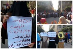 بالصور .. طالبات أزهر ضد الانقلاب "تفهنا" ينظمن فاعلية ضمن حملة " ثورة عرض "