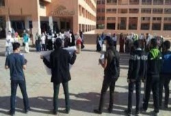 أمين شرطة يطلق الرصاص علي سلسلة بشرية بمدينة السادات