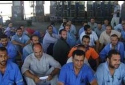 اعتصام عمال الحديد والصلب بحلوان