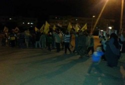 الإسكندرية: ثوار برج العرب يتظاهرون تحت سقوط المطر رفضا للانقلاب العسكري