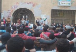 وقفة تضامنية مع معتقلى جامعة الأزهر بـ "جامعة الأزهر" فرع "تفهنا الأشراف"