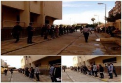 سلسله بشريه " بأزهر دمنهور " للمطالبه بالافراج عن الطلاب