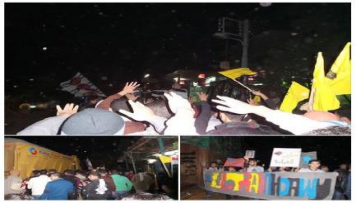 دمياط: ثوار الخياطة يرفعون المصاحف استعدادا "لثورة الشباب المسلم"