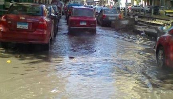 أول موجات الشتاء تسبب غرق الإسكندرية