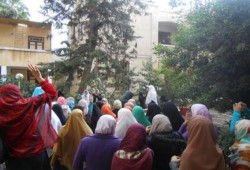 بالصور .. وقفة حاشدة بكلية الدراسات بدمنهور رفضا لحملات الاعتقال بحق الطلاب