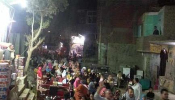 تظاهرة ليلية باشمنت بني سويف تطالب بإعدام السفاح