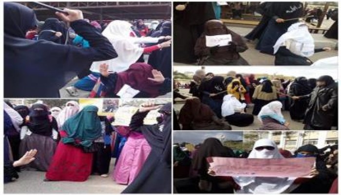 بالصور .. طاليات أزهر القاهرة ينظمن فاعلية حاشدة و عرض فريزنج في تحدي لآمن الانقلاب