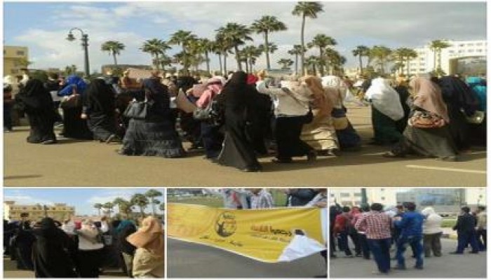 طلاب ضد الانقلاب كفرالشيخ ينظمون مسيرة داخل الحرم ونائب رئيس الجامعة يحاول الاعتداء عليهم