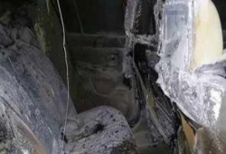 مجهولون يشعلون النار بسيارة تاجر أثاث بدمياط