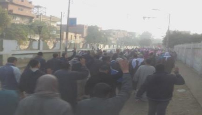 بالصور.. مركز ناصر ببني سويف تنتفض في جمعة  "الله أكبر يد واحدة - انتفاضة الشباب المسلم"