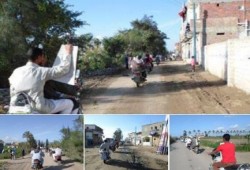 البحيرة: مسيرة بالدراجات النارية بأبو المطامير رفضا للانقلاب في جمعة الله اكبر ايد واحدة