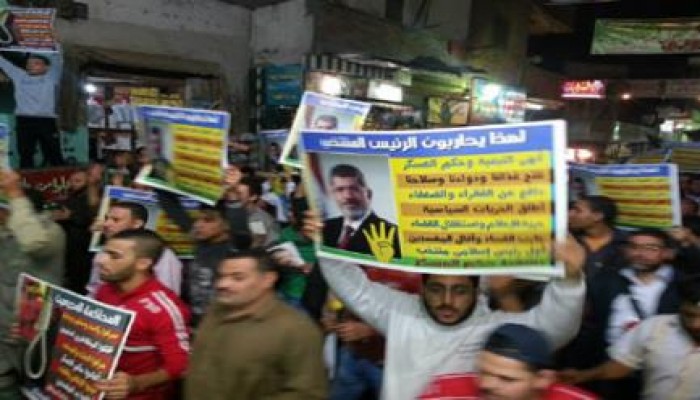 ثوار الخصوص يهتفون "مش هنسيب الحق فاهمين ولا لأ"