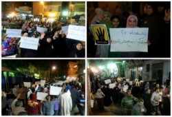 بالصور .. أهالي ‫‏كرداسة‬ يخرجون في مسيرة ليلية حاشدة تنديدا بحكم البراءة للمخلوع مبارك